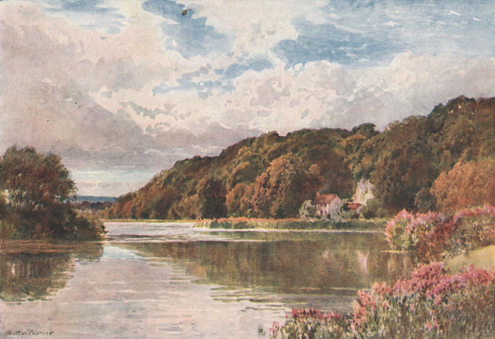 The Thames, near Hurley, Berkshire, by Harold Sutton Palmer 1929 print
